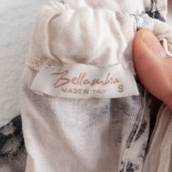 Bellambia Linen Neutral Tank Top Blouse Size Small - Picture 7 of 8